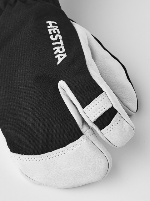 Hestra Army Leather Heli Ski Jr. 3-finger - Sort