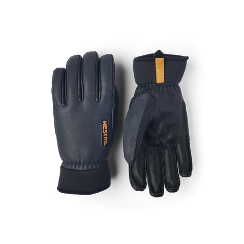 Hestra Army Leather Wool Terry 5-finger - Grå