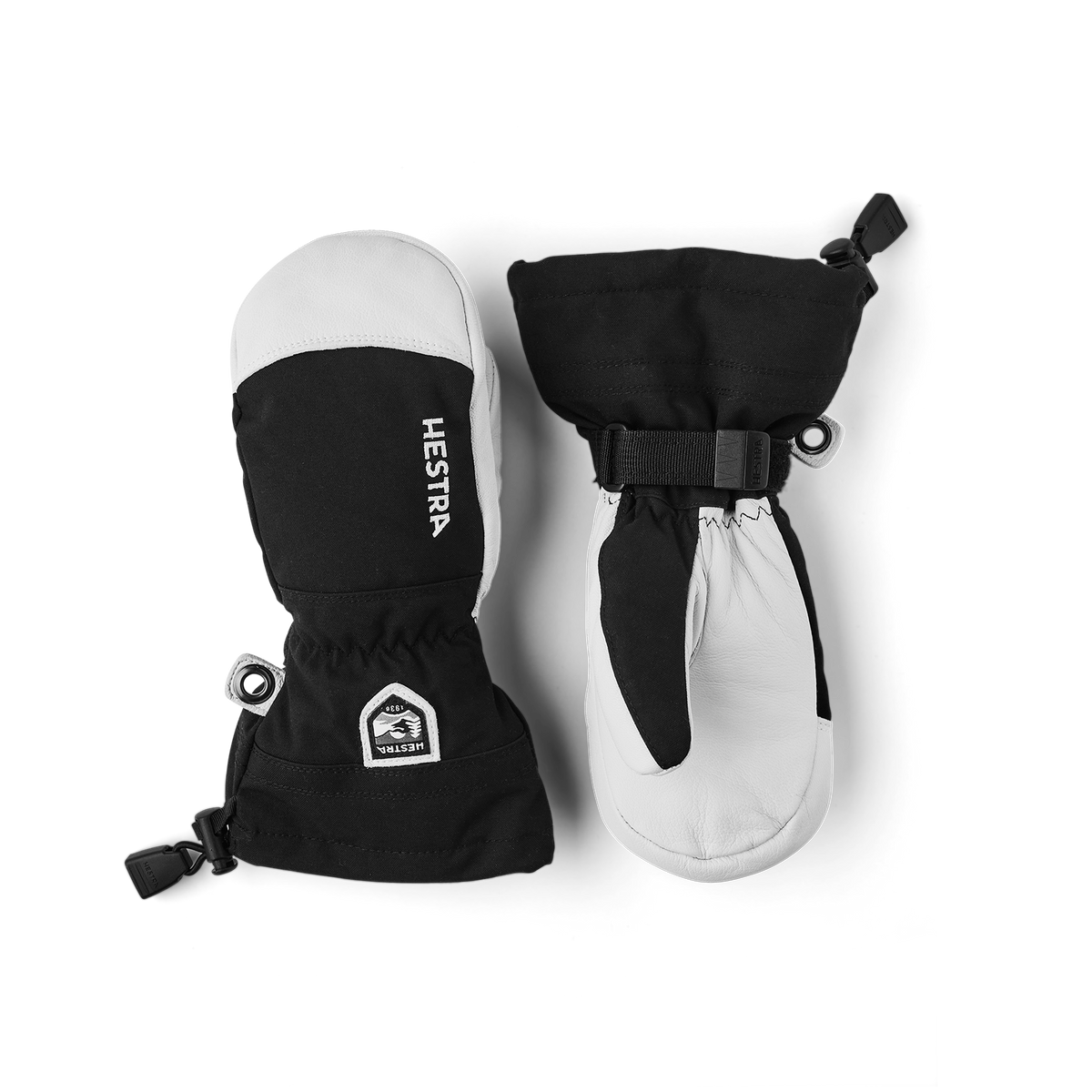Hestra Army Leather Heli Ski Jr. Luffer - Sort