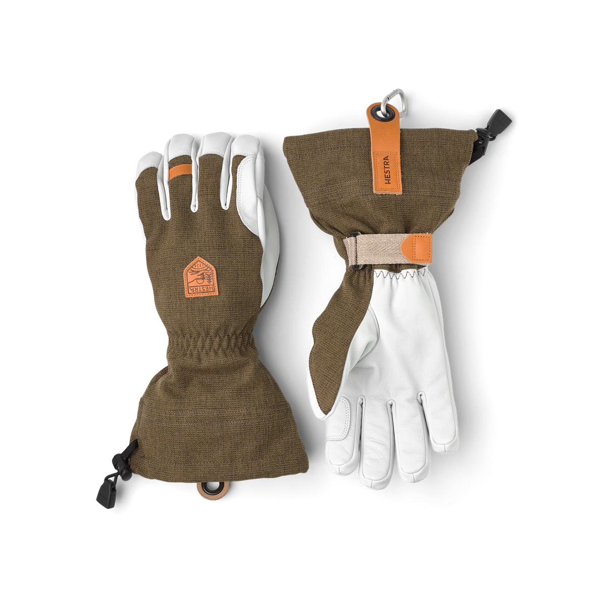 Hestra Army Leather Patrol Gauntlet 5-finger - Oliven