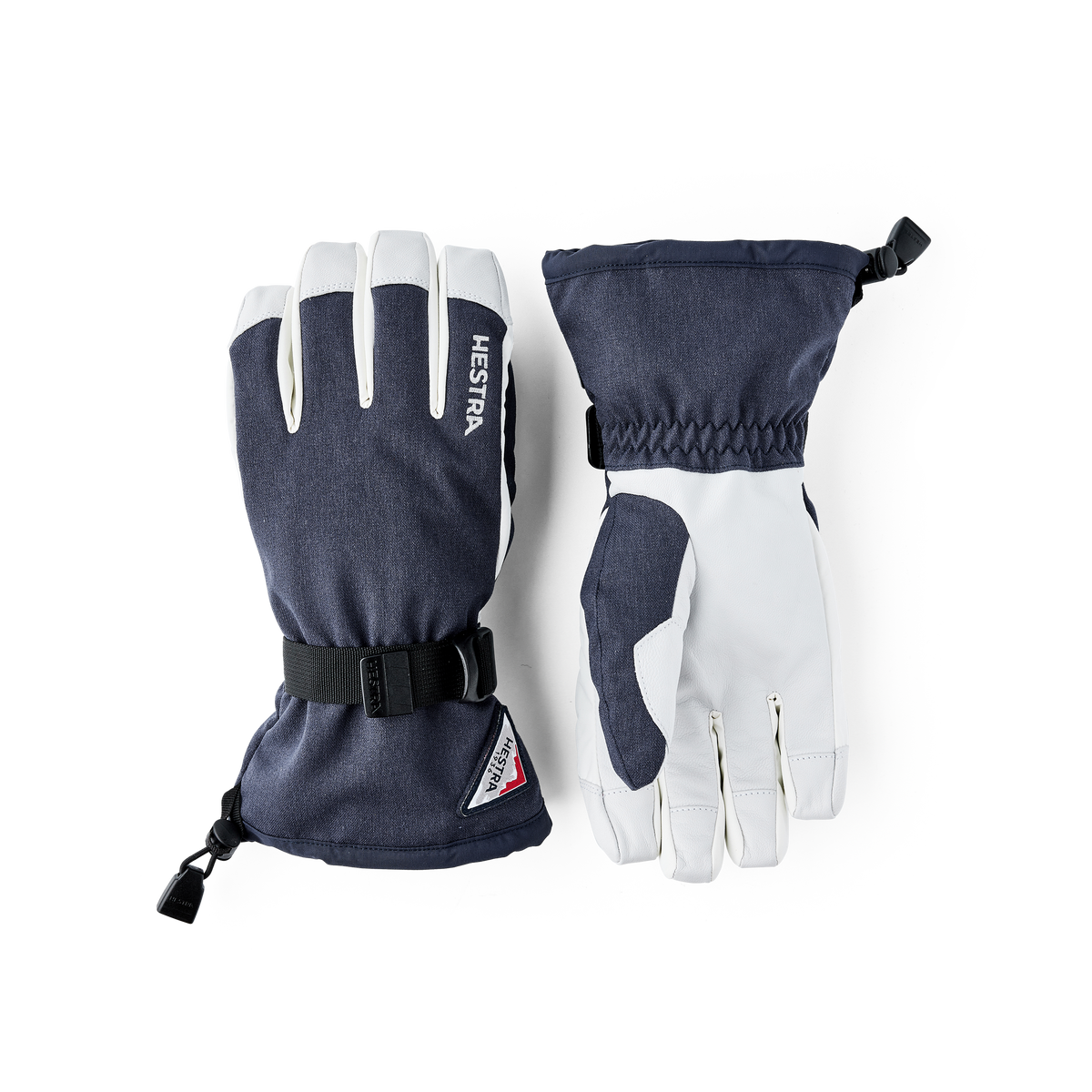 Hestra Powder Gauntlet 5-finger - Marineblå/Offwhite