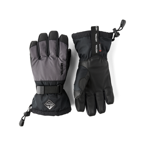 Hestra Gauntlet CZone Jr. 5-finger - Grafit/Sort