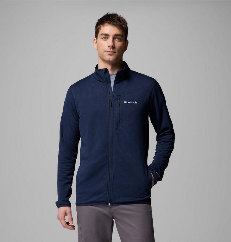 Columbia Essential Hike Grid Fleece Full Zip Herre – Collegiate Navy