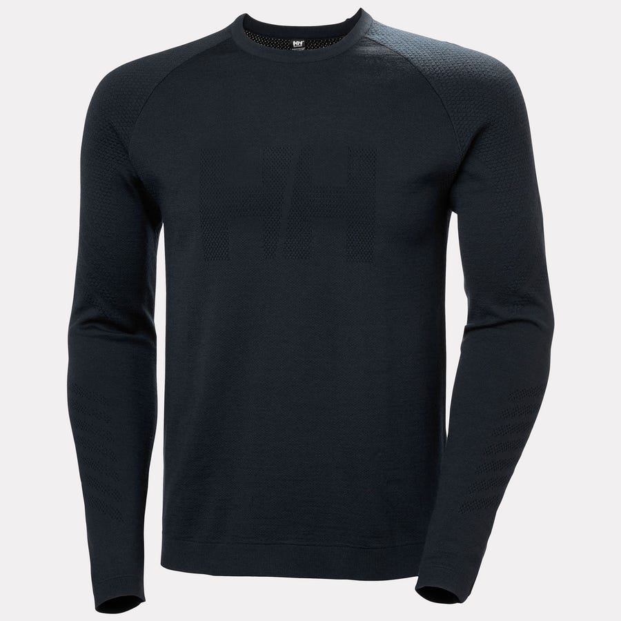 Helly Hansen Lifa Merino KnitEvo Crew Herre – Sort