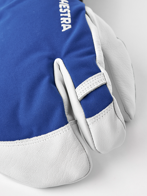 Hestra Army Leather Heli Ski 3-finger - Royal Blue