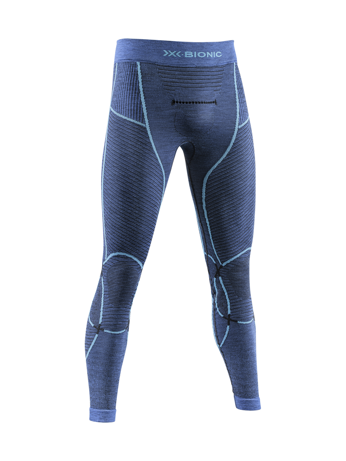 X-Bionic Merino Pants Herre - Dark Ocean/Sky Blue