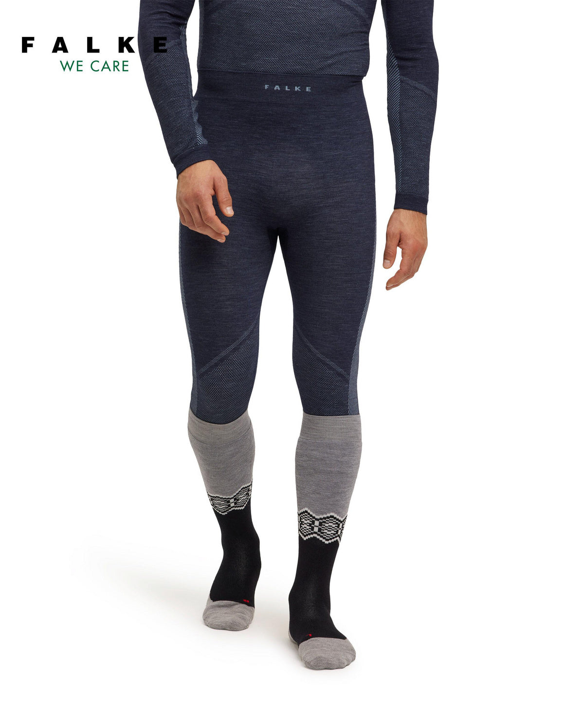 Falke WT 3/4 Skiunderbukser Blue