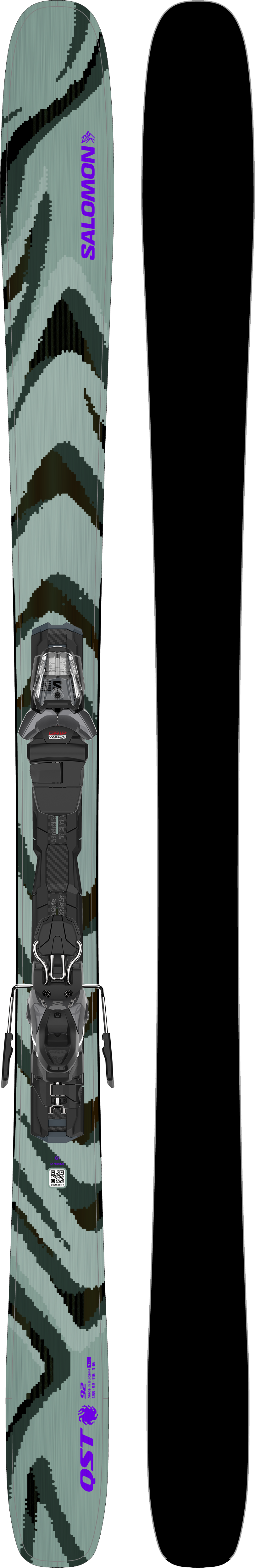 Salomon E QST 92 + M11 GW – Iceberg Green