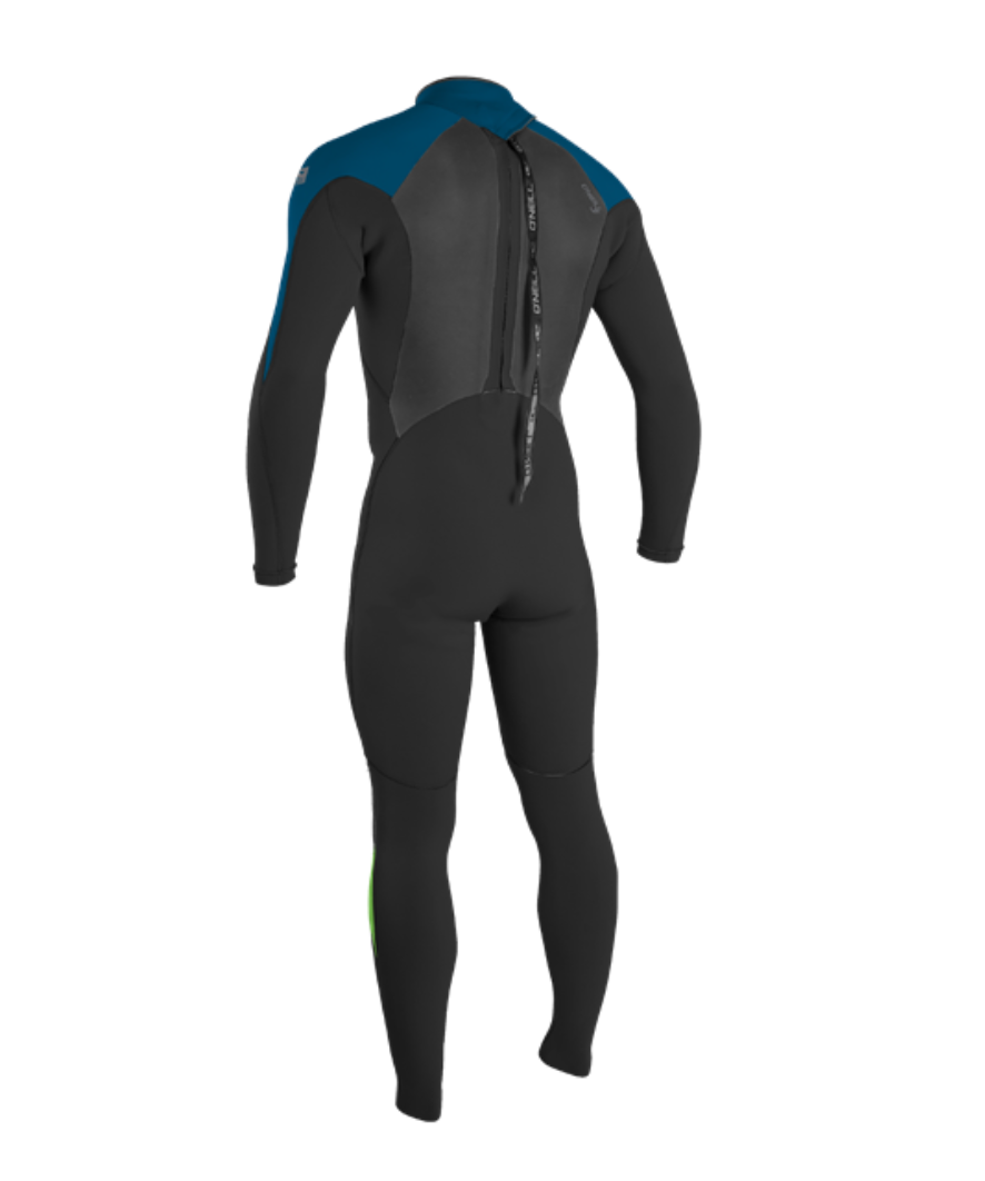 Oneil Epic 5/4 Back Zip Black/Neon