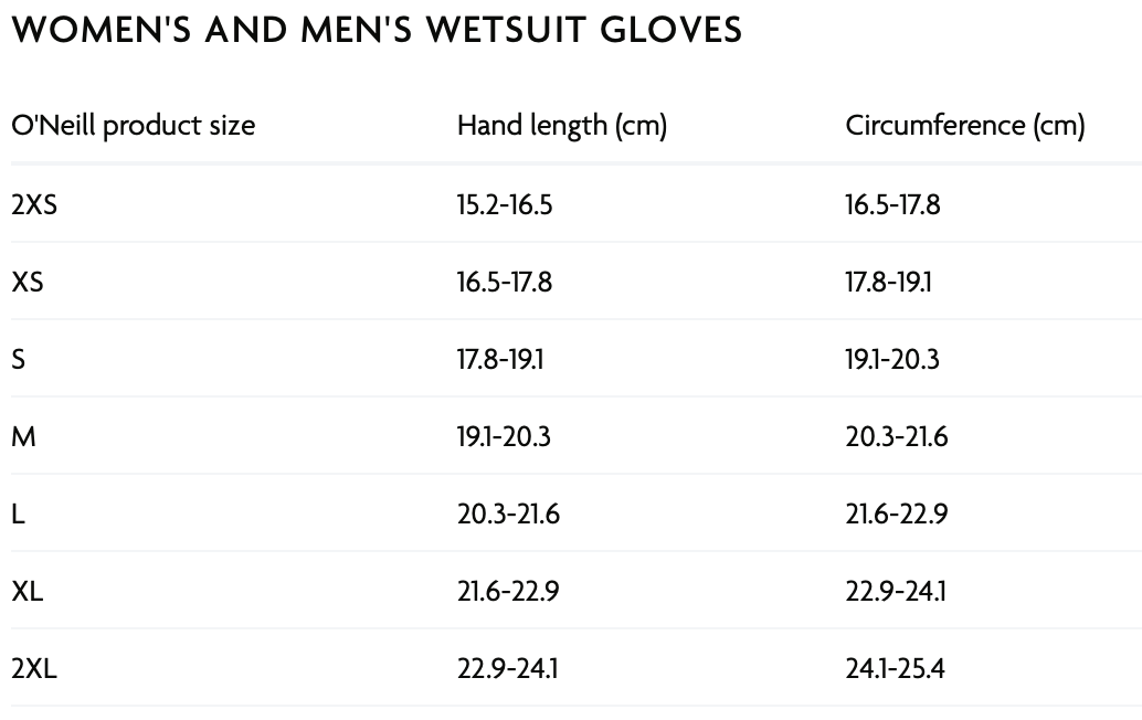 Oneill Explore Glove 1mm