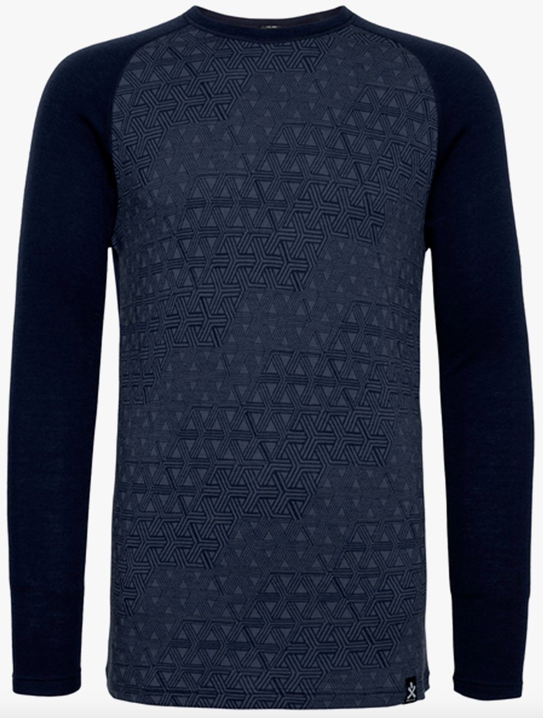 Bula Geo Merino Wool Crew Navy