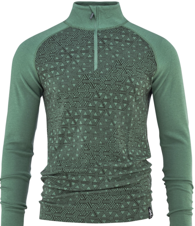 Bula GEO Merino Wool Halgzip IVY