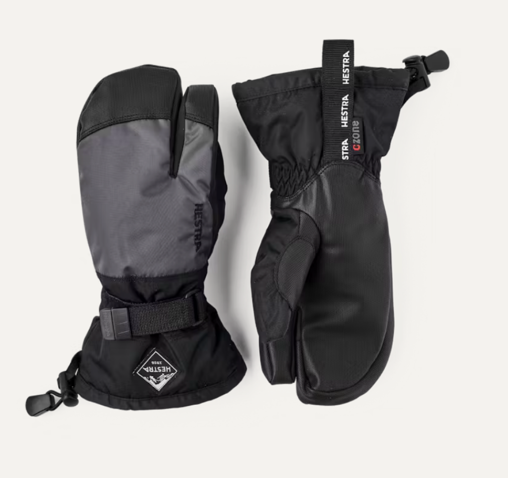 Hestra Gauntlet Jr 3-F Grå