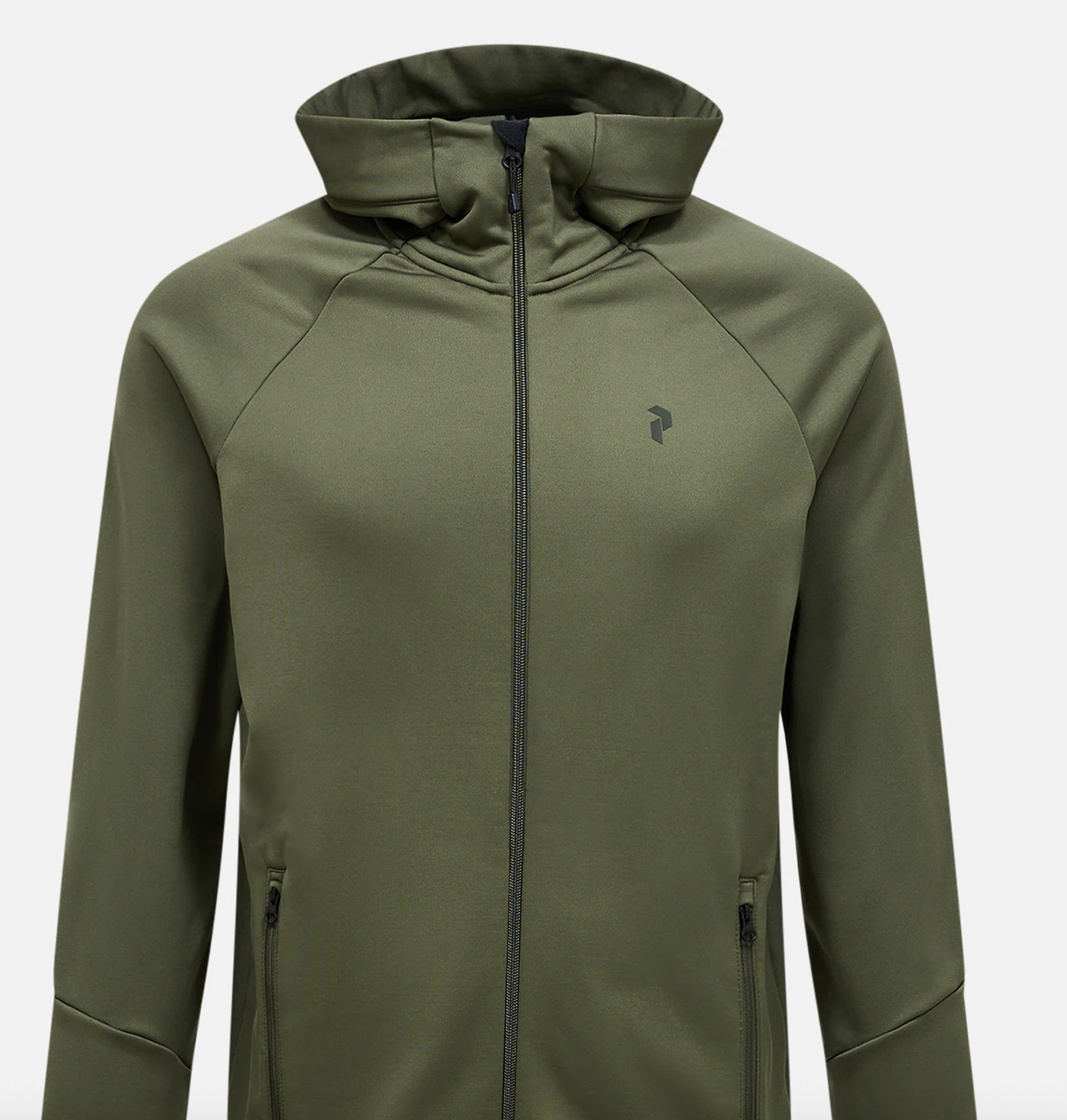 Peak Rider Essentials Zip Hood Pine