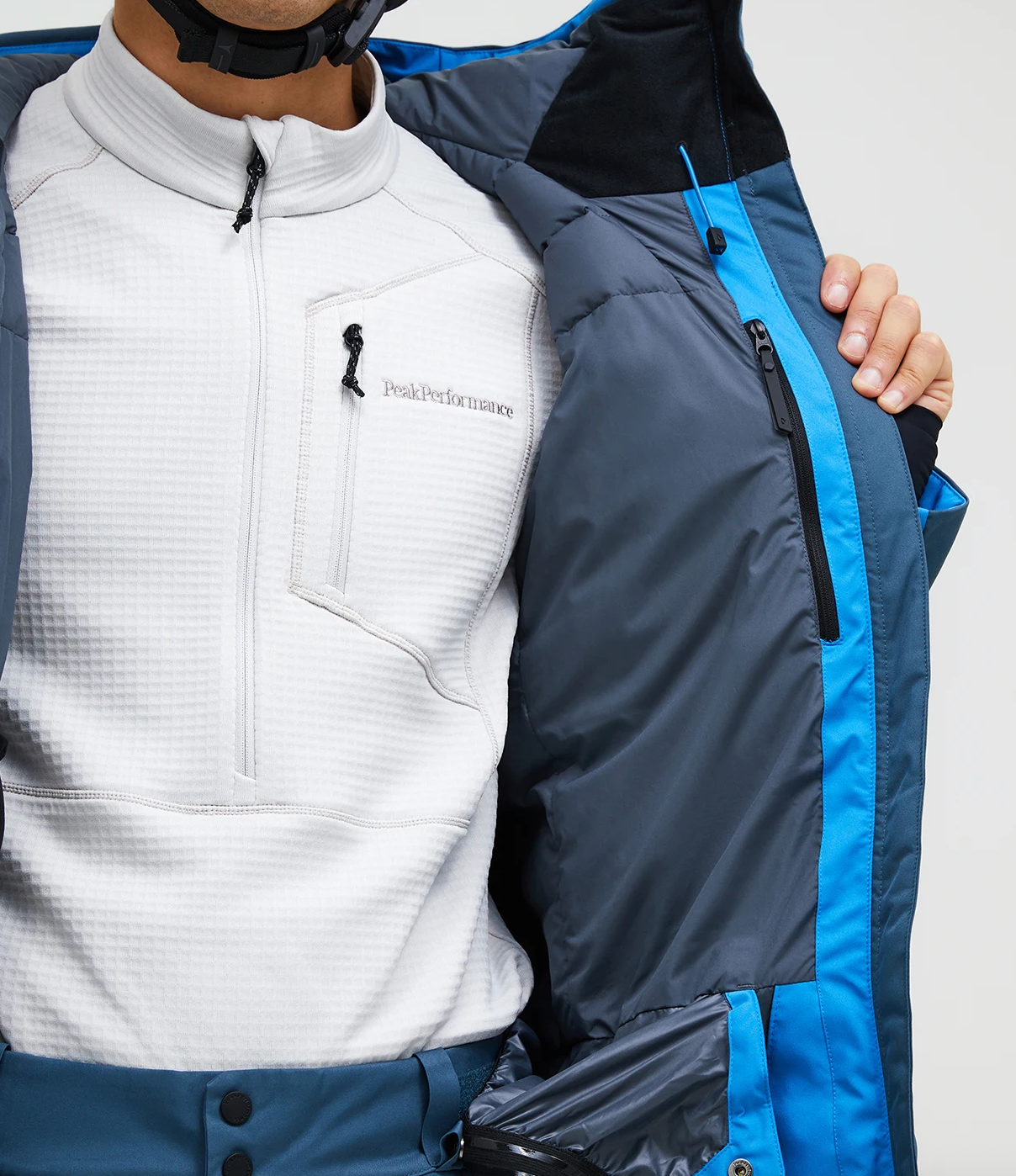 Peak Shred Down Jacket Blå