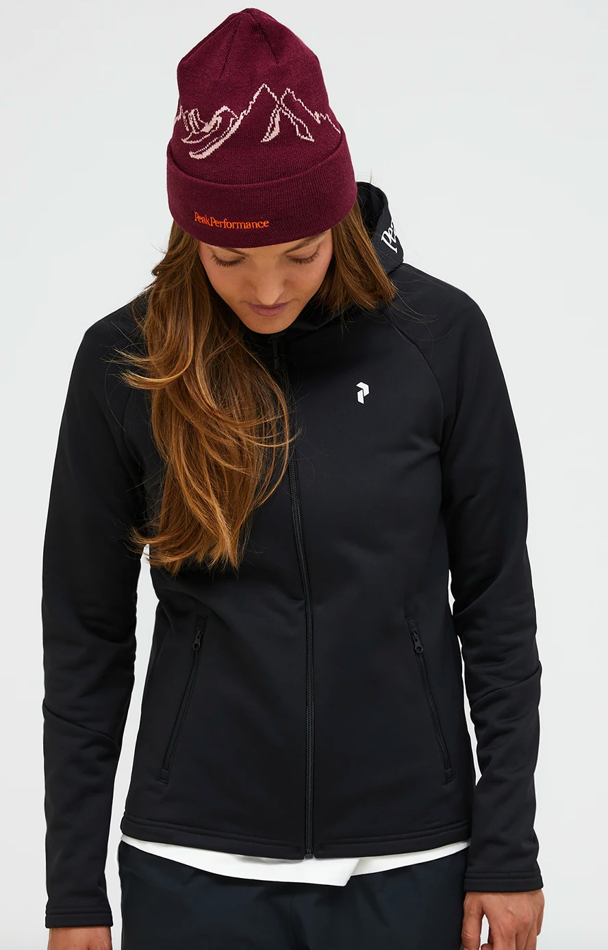 Peak Rider W Essentials Zip Hood Black
