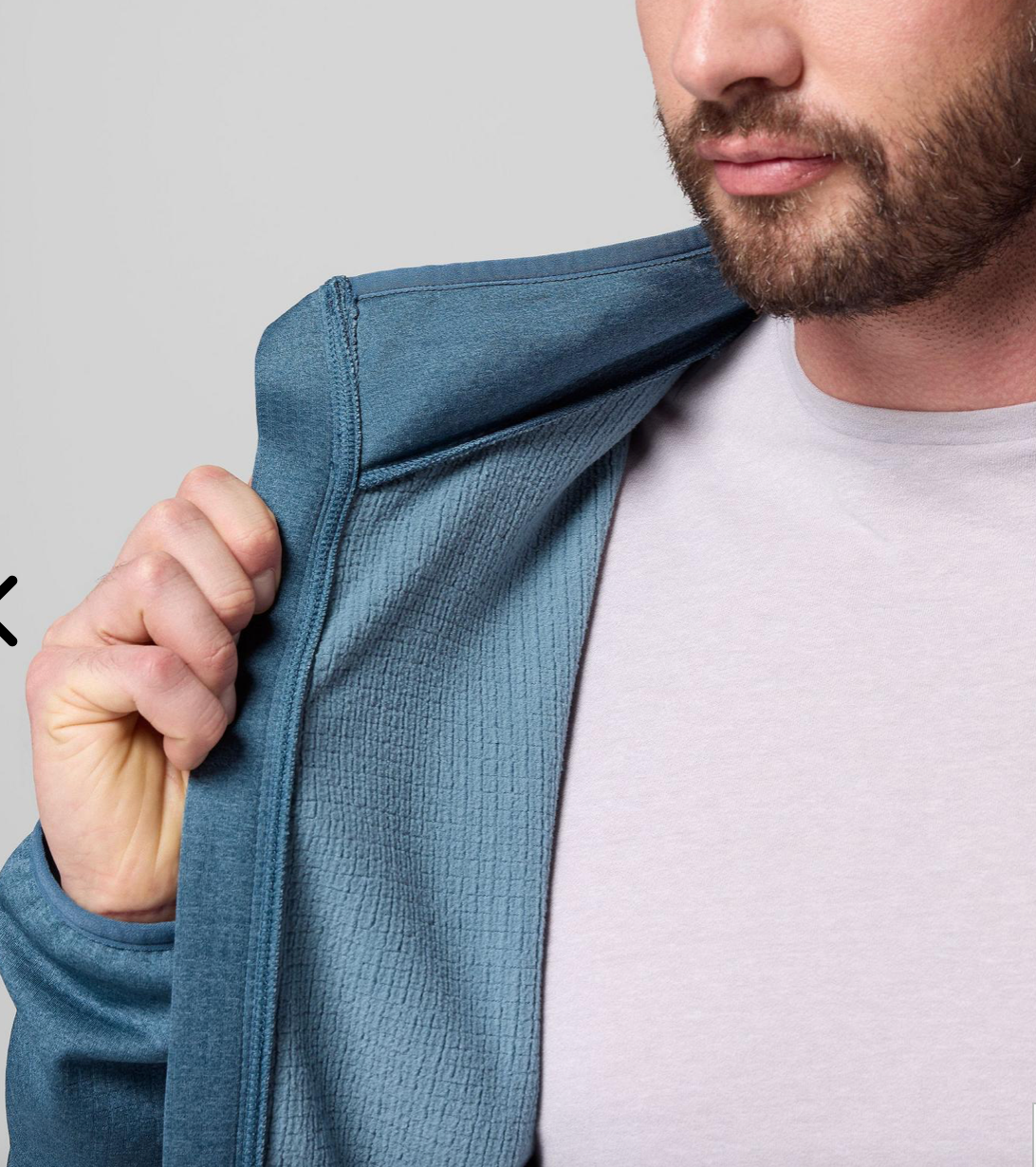 Columbia Essential Hike Grid Fleece Full Zip Everblue