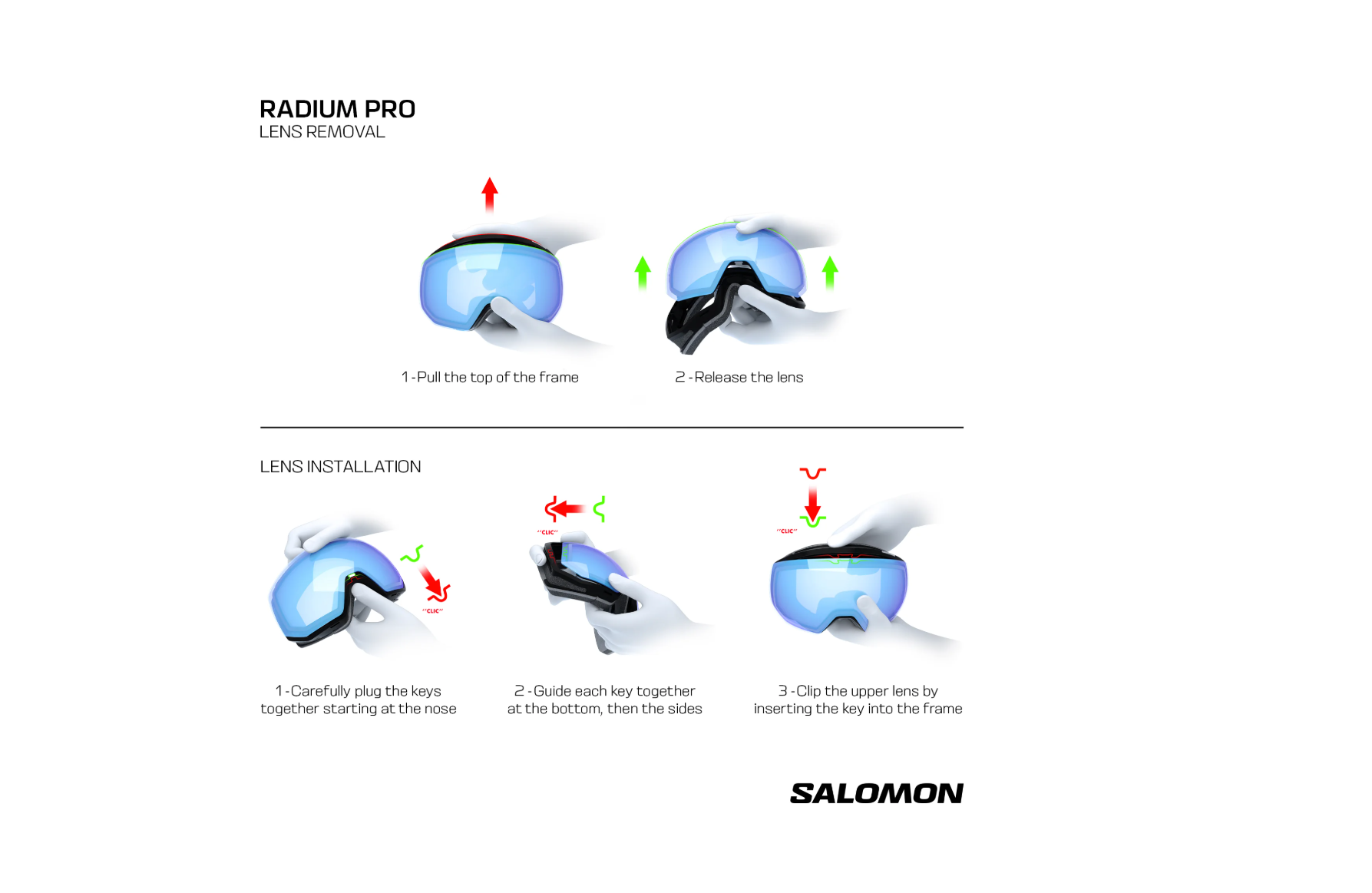 Salomon RADIUM PRO SIGMA Black (+ ekstra linse)