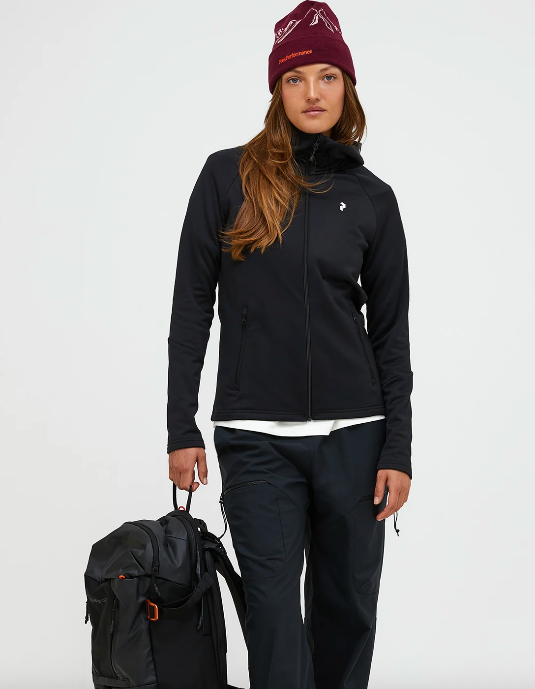 Peak Rider W Essentials Zip Hood Black