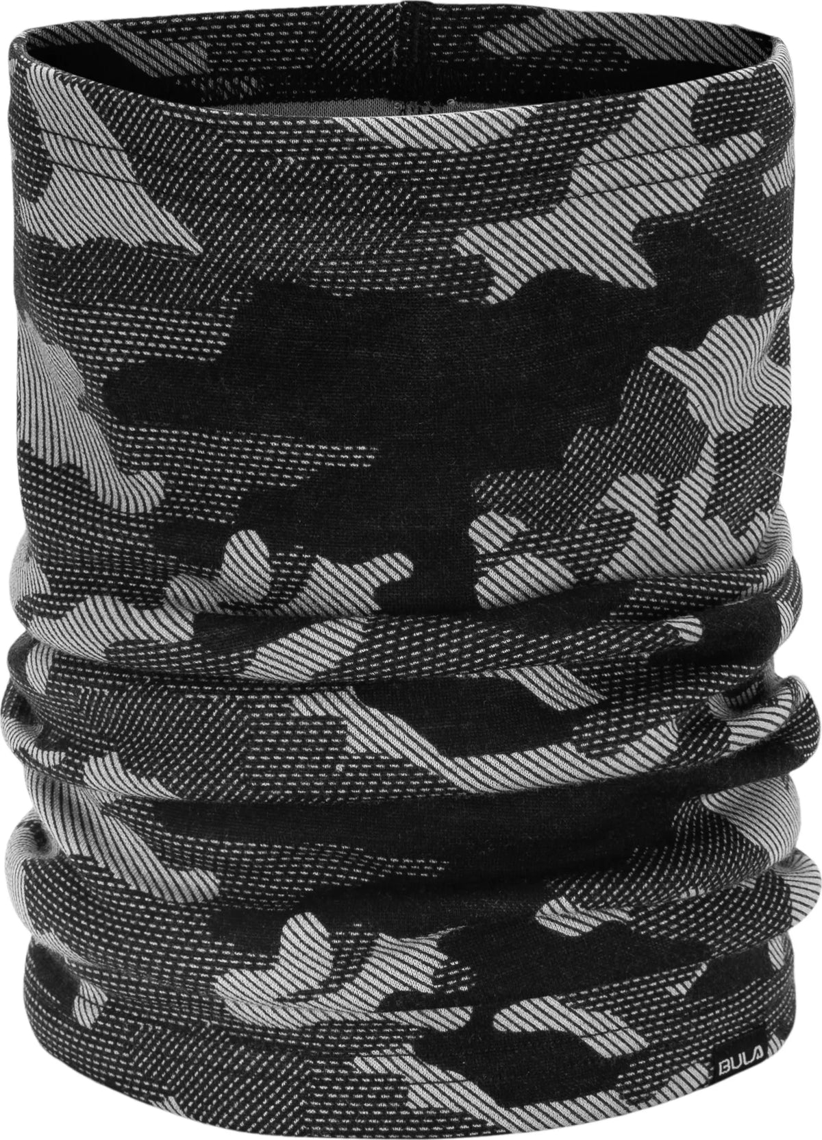Bula Printed Wool Tube – Dark Grey