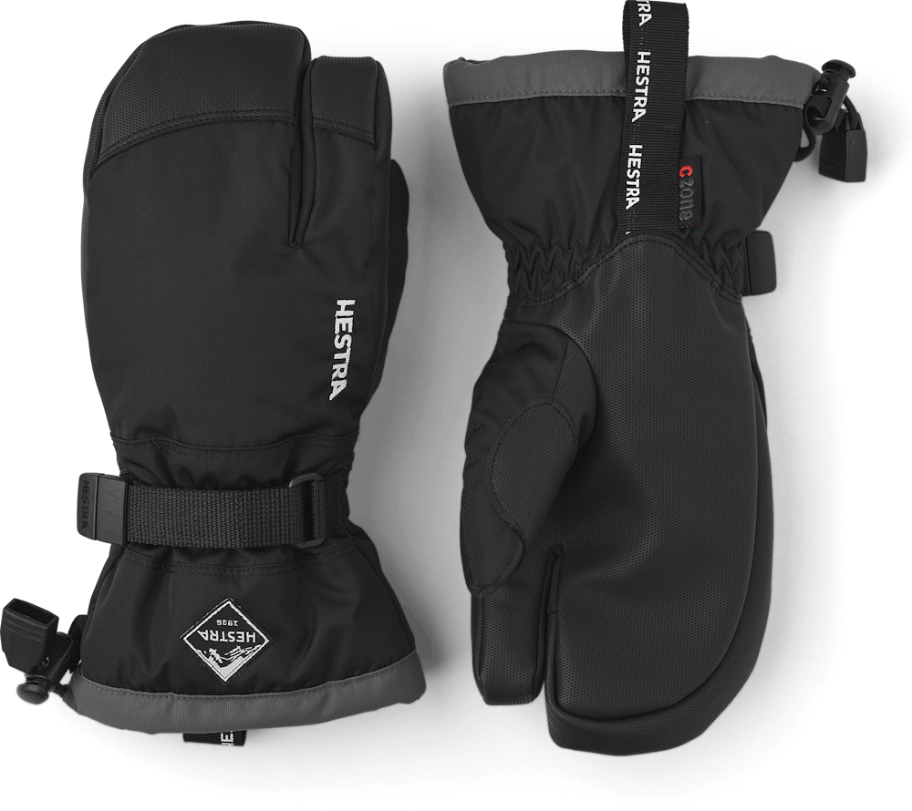 Hestra Gauntlet Jr. 3-Finger Black