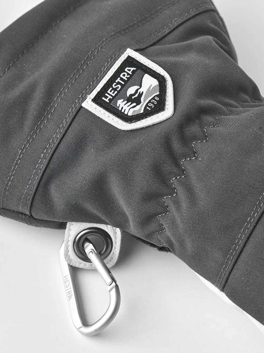 Hestra Army Leather Heli Ski 5 fingre Grå