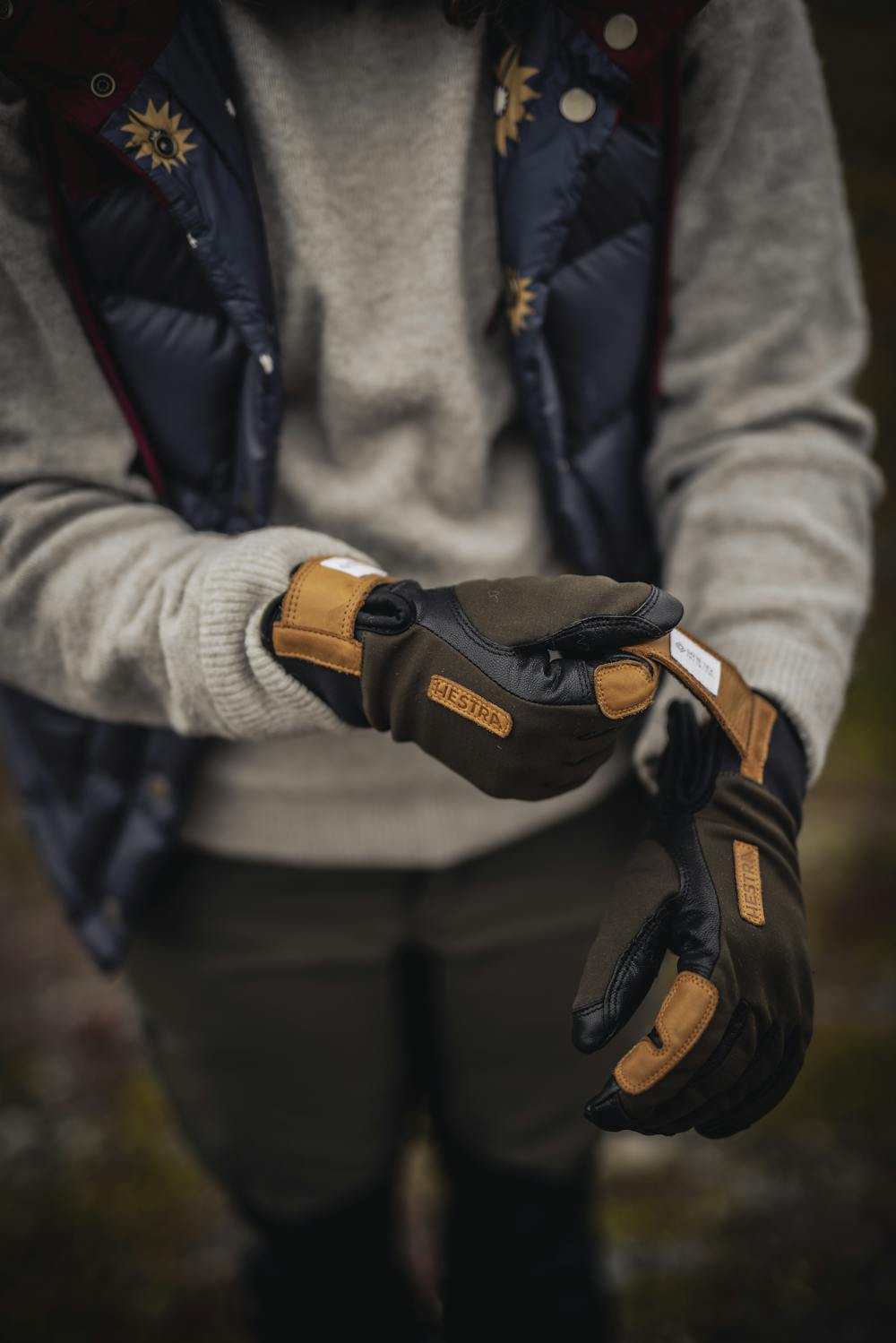 Hestra Ergo Grip Wool Terry Black