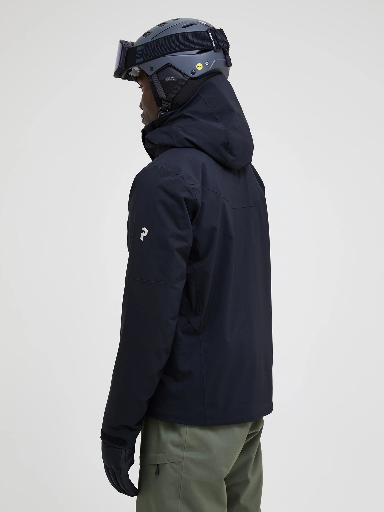 Peak Maroon Jacket Black