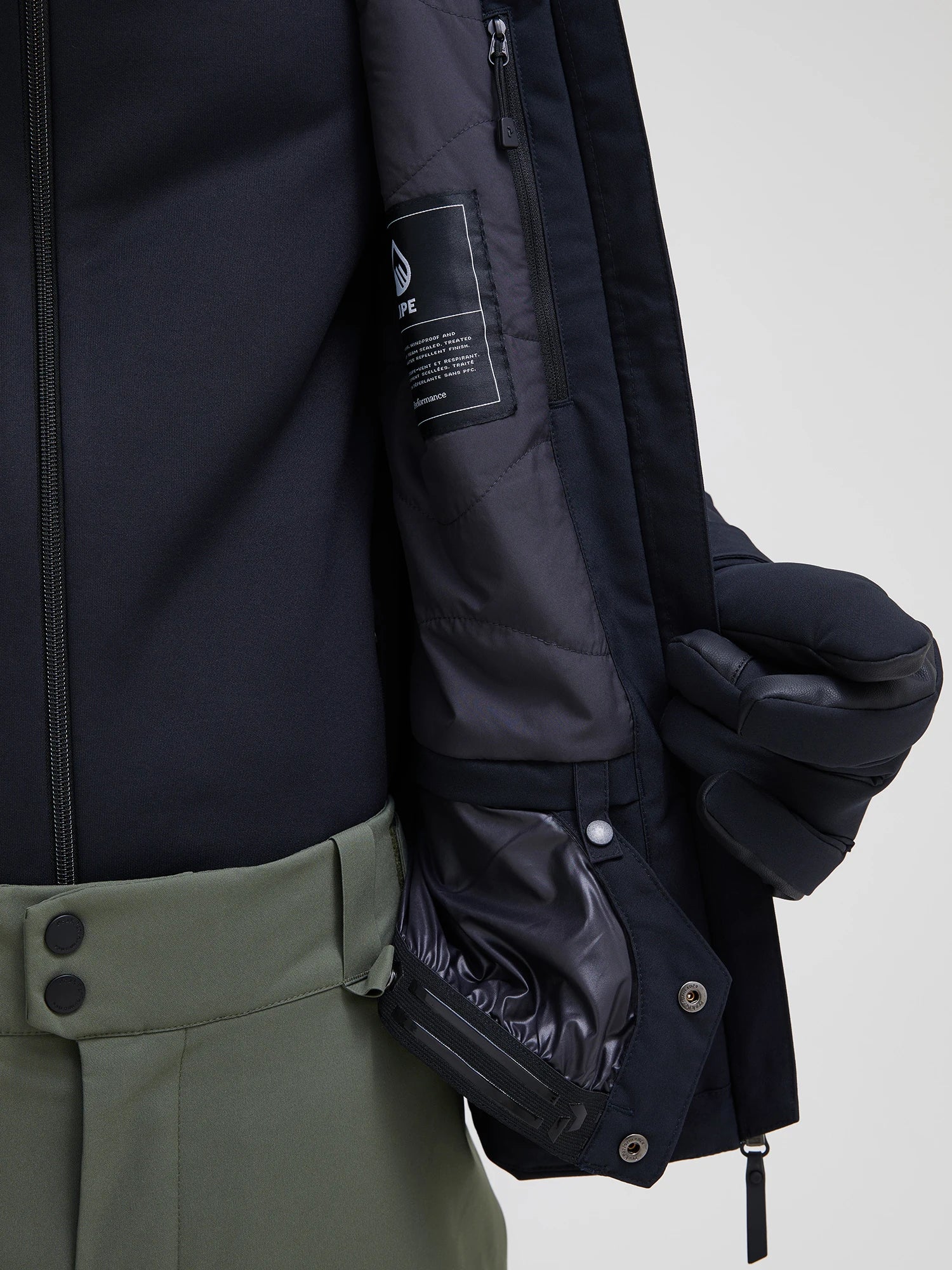 Peak Maroon Jacket Black