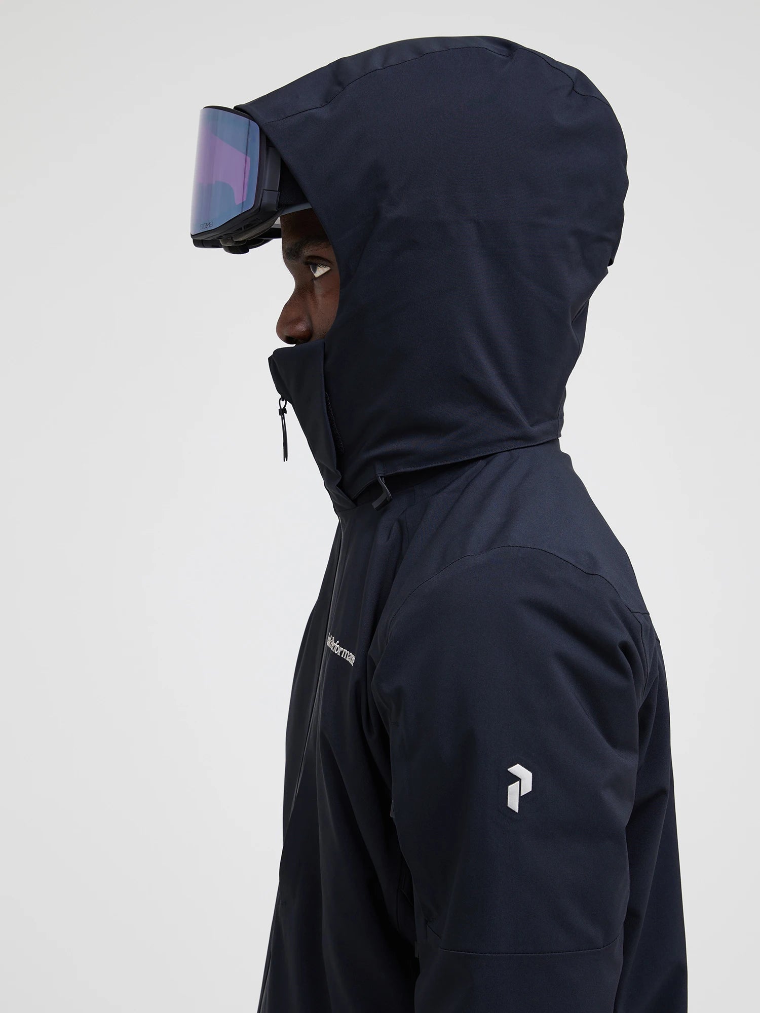 Peak Maroon Jacket Black