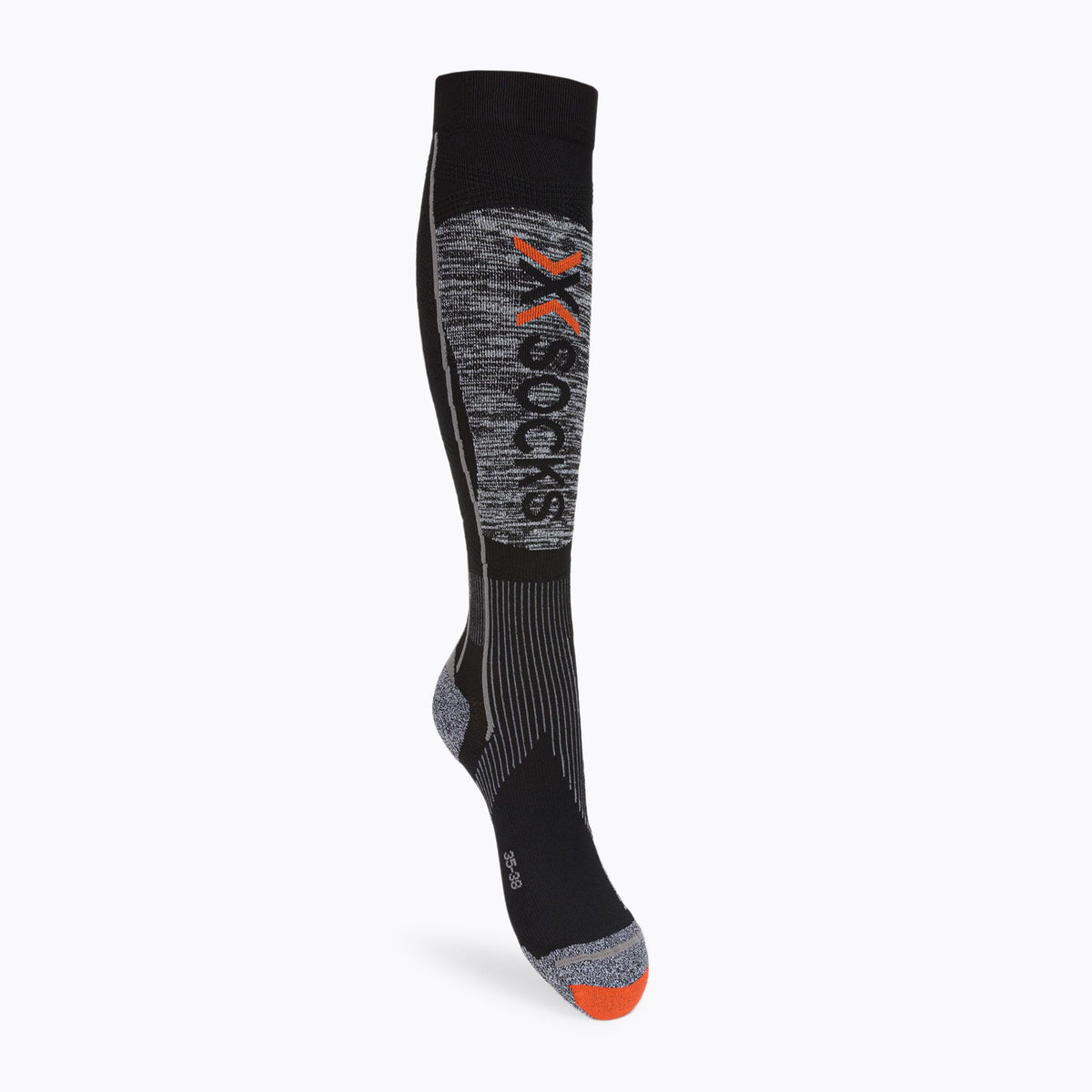 X-Socks Ski Energizer LT 4.0 - Black/Stone Grey Melange