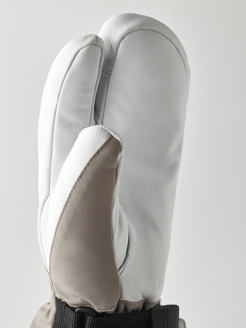 Hestra Heli Ski Dame 3-finger - Khaki/Offwhite