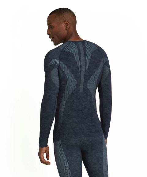 Falke Wool-Tech Langærmet Skiundertrøje Herre - Space Blue