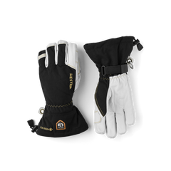 Hestra Army Leather Gore-Tex 5-finger - Sort/Naturgrå