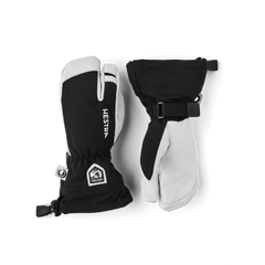 Hestra Army Leather Heli Ski Jr. 3-finger - Sort