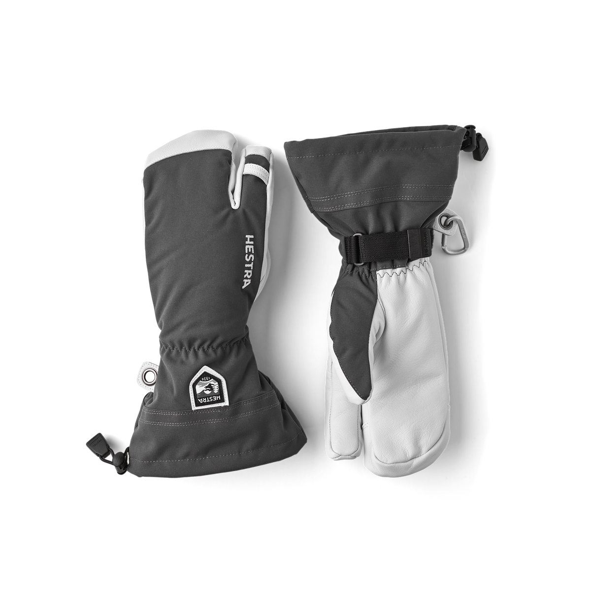 Hestra Army Leather Heli Ski 3-finger - Grå