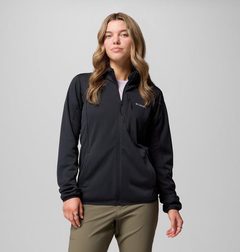 Columbia Essential Hike Grid Fleece Full Zip Dame – Black