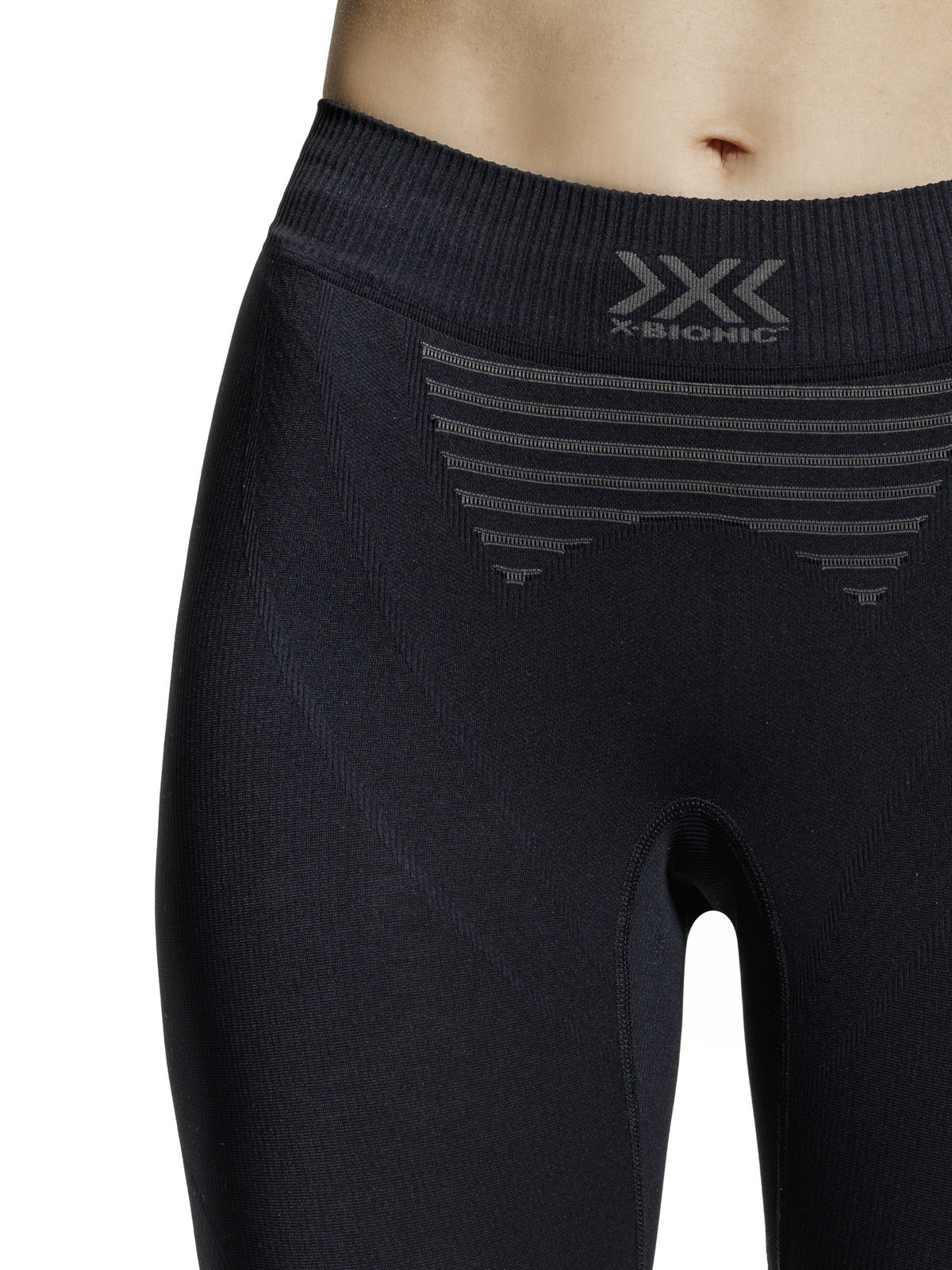 X-Bionic Invent 4.0 Pants 3/4 Dame - Black/Charcoal