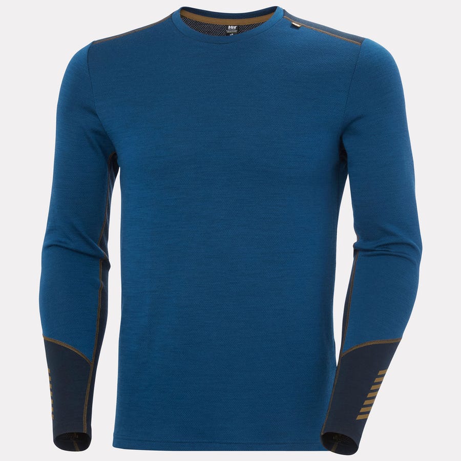 Helly Hansen Lifa Merino Midweight Crew Herre – Dark Blue