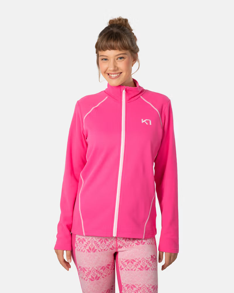 Kari Traa Kari Full Zip Fleece – Bright Pink