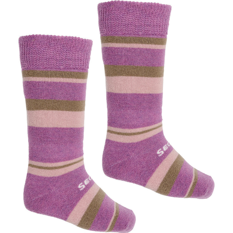 Seger Kids Stripe Merino Wool - lilla
