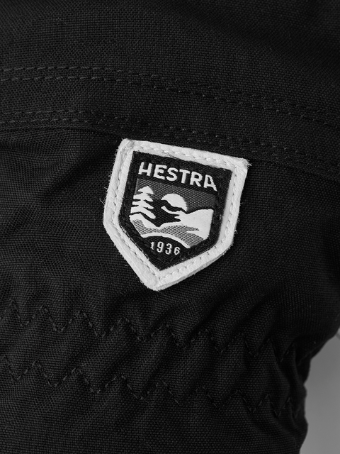 Hestra Heli Ski Dame 5-finger - Sort/Offwhite