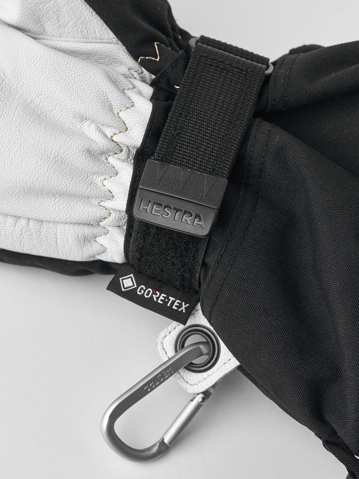 Hestra Army Leather Gore-Tex 3-finger - Sort/Naturgrå