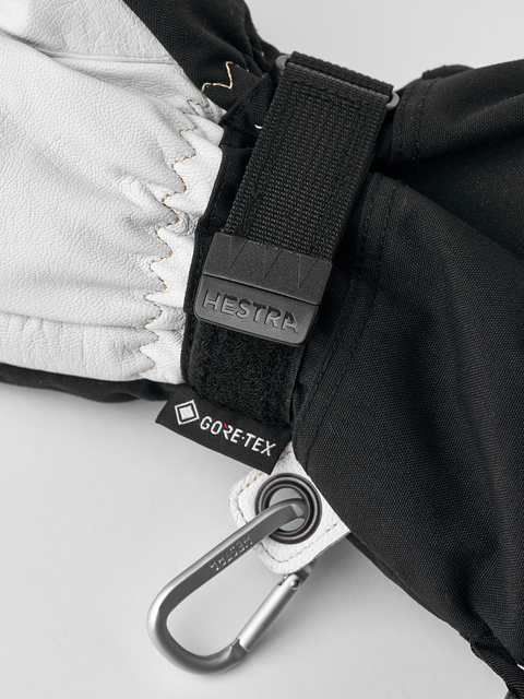 Hestra Army Leather Gore-Tex 3-finger - Sort/Naturgrå