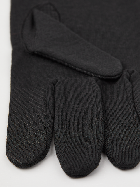 Hestra Merino Wool Liner Long 5-finger - Sort