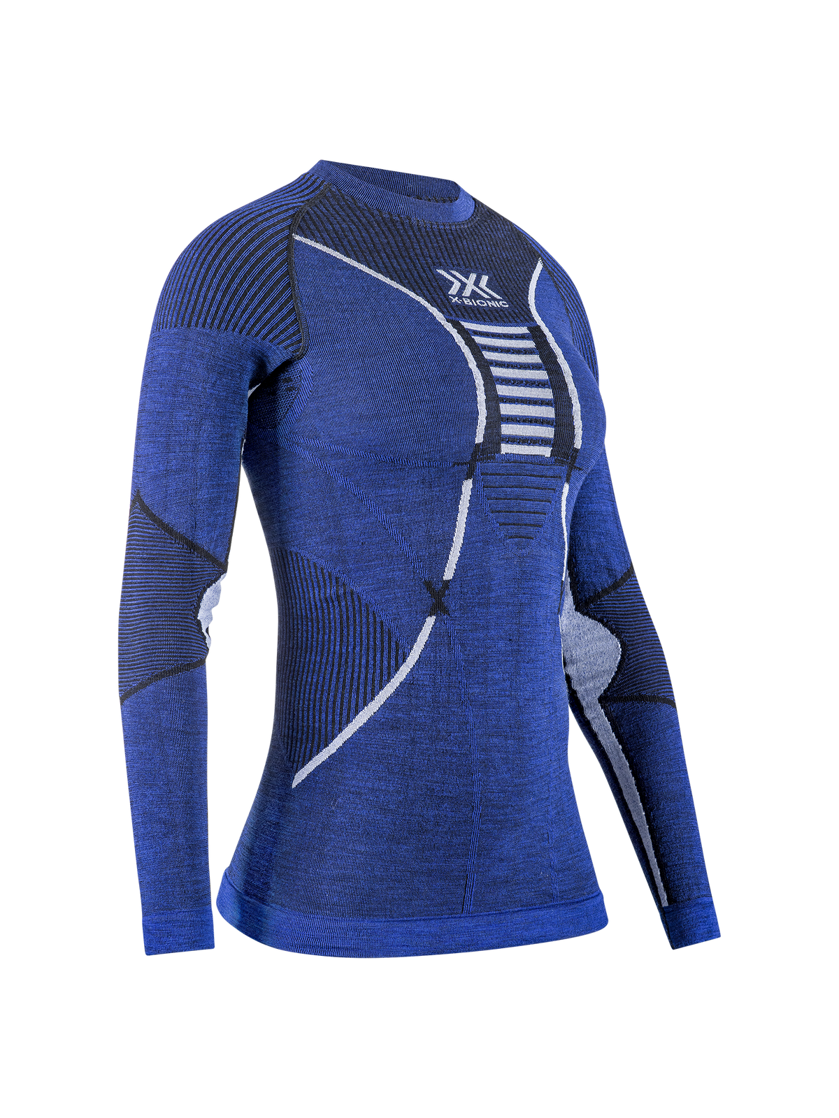 X-Bionic Merino Shirt Dame - Dark Ocean/Arctic White