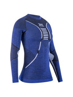 X-Bionic Merino Shirt Dame - Dark Ocean/Arctic White
