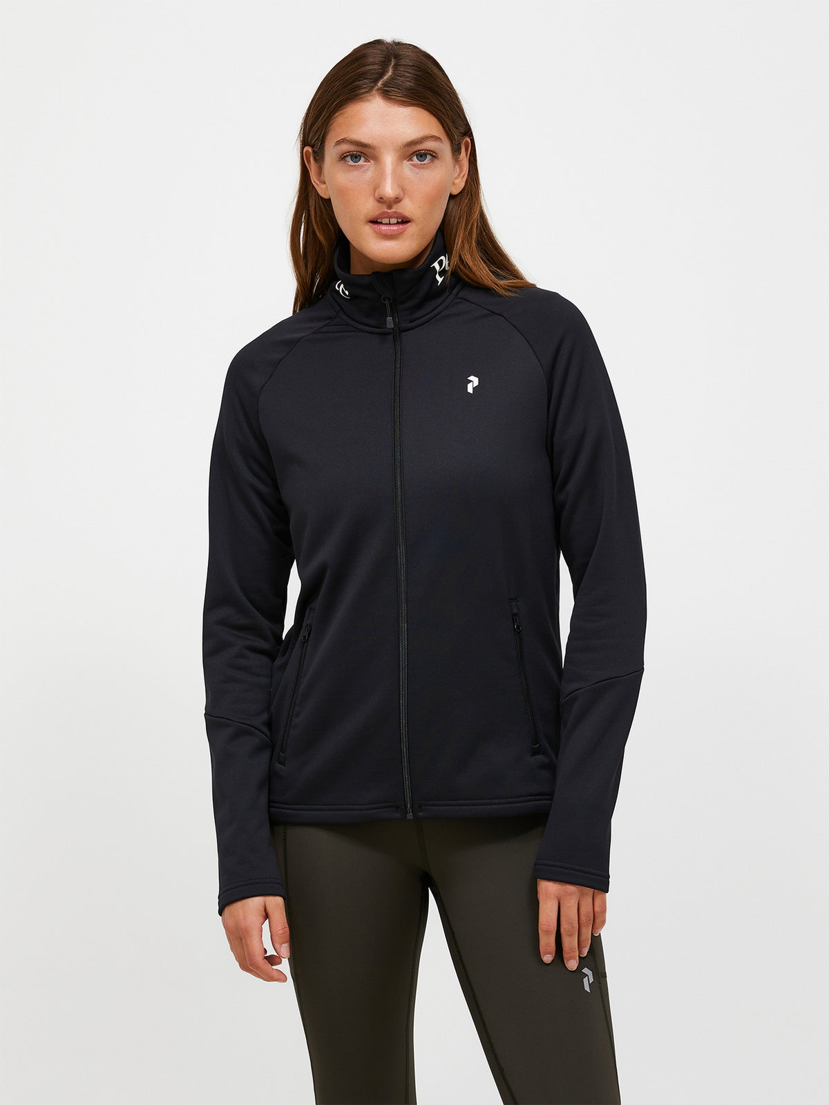 Peak Performance Rider Essentials Zip Jacket Dame – Black / Black