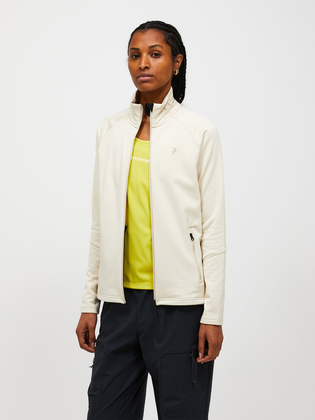 Peak Performance Rider Essentials Zip Jacket Dame – Sand Fog / Sand Fog