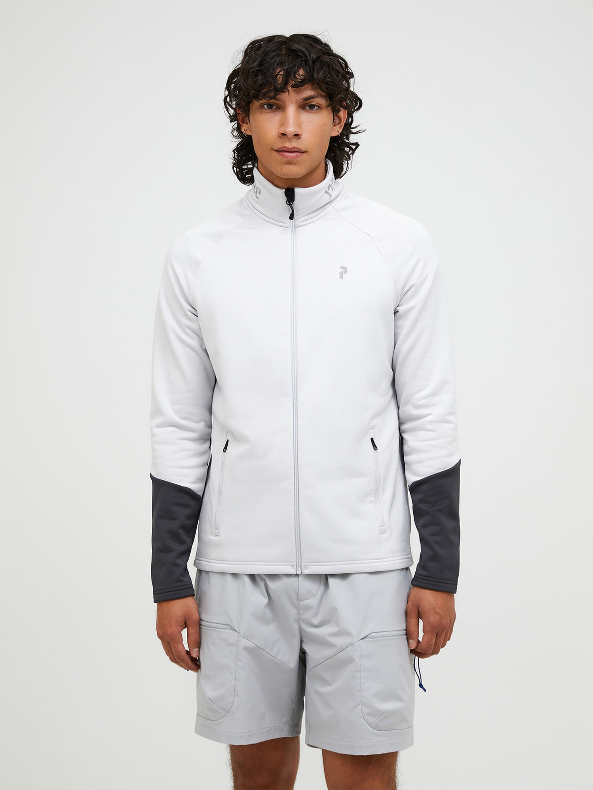 Peak Performance Rider Essentials Zip Jacket Herre – Antarctica / Motion Grey